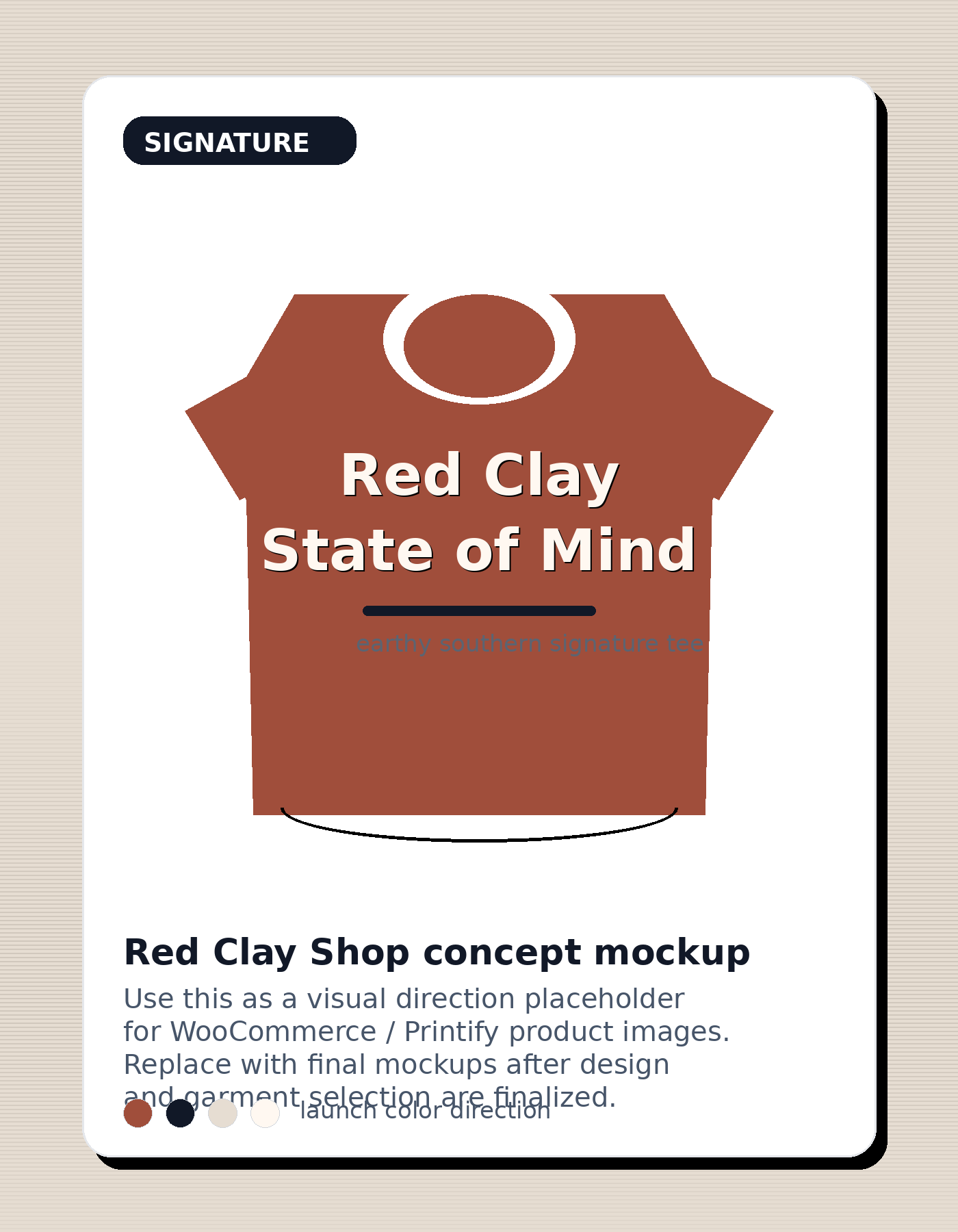 Red Clay State of Mind Tee